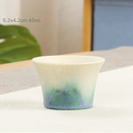 Buddha Stones Creative Green Ceramic Teacup Kung Fu Tea Cups