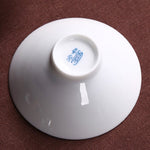 Buddha Stones Jingdezhen Blue and White Porcelain Koi Fish Ceramic Teacup Kung Fu Tea Cups