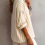 Nora | Loose Striped Blouse with Collar
