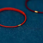 FREE Today: Keep Positive Golden Bead Braided String Lucky Bracelet Anklet