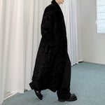 Long Lapel Warm Wool Coat