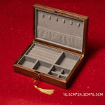 Buddha Stones Vintage Handmade Black Walnut Wood Jewelry Storage Box Wooden Gift Box
