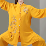Buddha Stones Auspicious Clouds Embroidery Meditation Prayer Spiritual Zen Tai Chi Qigong Practice Unisex Clothing Set (Extra 30% Off | USE CODE: FS30)