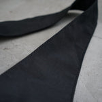 Black Drawstring Nylon Shoulder Bag