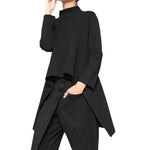 Irregular Loose Swallowtail Long-Sleeve T-Shirt