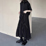 Irregular Topstitched T-shirt