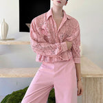 French Retro Sheer Lace Embroidered Shirt