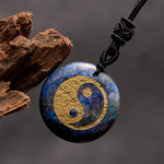 Buddha Stones Various Crystal Amethyst Tiger Eye Green Aventurine Yin Yang Spiritual Necklace Pendant