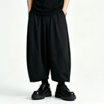 Tencel Paneled Drapey Wide-Leg Pants