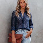 Zeagoo Long Sleeve Button Up Shirt Summer Sheer Tulle Top for Women Casual Loose Business Casual 2026 | Under