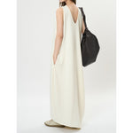 Women's Deep V Neck Asymmetric Curved Balloon Dress