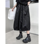 Jacquard Casual Wide-leg Pants