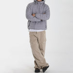 Winter Warm Loose Multi-zipper Hooded Cotton-padded Jacket
