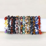 Natural Irregular Shape Crystal Stone Warmth Soothing Bracelet