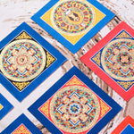 Buddha Stones Tibetan Handmade Thangka Painting Blessing Thangka Blind Box Random Color Pattern