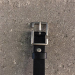 PU Leather Pin Buckle Thin Belt