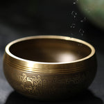 Buddha Stones Tibetan Meditation Sound Bowl Handcrafted for Healing and Mindfulness Singing Bowl Set