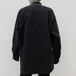 Rounded Hem Long Sleeve Shirt