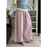 Women's Drawstring Elastic-waist Loose Casual Pants