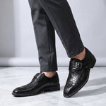 Arezzo Leather Monk Loafers