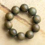 Buddha Stones Tibetan Green Sandalwood Soothing Cure Bracelet (Extra 35% Off | USE CODE: FS35)