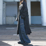 Black Knee-length Trench Coat