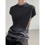 Summer Loose-fitting Mock Neck Vest