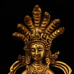 Buddha Stones Bodhisattva Nagarjuna Protection Copper Statue Decoration
