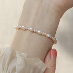 Buddha Stones Natural Flower Pearl Sincerity Bead Bracelet