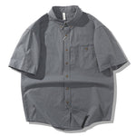 Japanese Retro Cotton Cargo Shirt