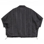 Women's Plus Size Asymmetric Layered Striped Loose Shirt