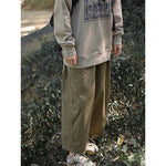 Loose-fitting Wide-leg Casual Straight-leg Pants