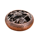 Buddha Stones Plum Flower Orchid Chrysanthemum Pattern Peace Incense Burner Decoration