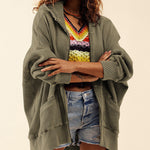 Zeagoo Women's Cardigan Zipper Sweater Loungewear Outerwear Hoodie Long Jacket