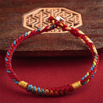 Buddha Stones "May You Be Safe And Lucky In The Year Ahead" Multicolored Bracelet