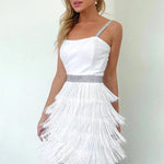 Zeagoo Embellished Tassel Dress