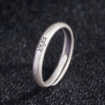 Buddha Stones 925 Sterling Silver Lotus Flower Enlightenment Ring