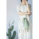 Buddha Stones Embroidered Grass Flowers Cherry Blossom Canvas Tote Crossbody Bag Shoulder Bag Handbag