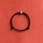 Buddha Stones 925 Sterling Silver Fu Character Blessing Handmade Braided Bracelet