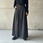 Simple Two-button Wide-leg Trouser Culottes