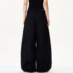 American Retro Rivet Stitching Deconstructed Scimitar Pants