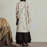 Textured Ink-dyed Mid-length Coat