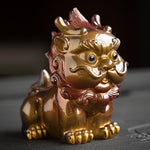 Buddha Stones Color Changing Small PiXiu Resin Tea Pet Wealth Home Figurine Decoration