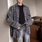 Retro Plaid Wool Casual Shirt