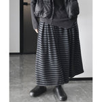Thick Striped Cropped Trousers