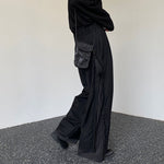 Striped Loose Wide-leg Pants