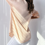 Zeagoo Solid Loose Single breasted Full Pull Long Sleeve Blouse Polo Pocket Tops