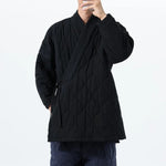 Cross-collar Loose Quilted Coat