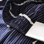 Striped Loose Straight Casual Pants
