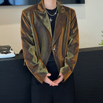 Glossy Metallic Short Stage Blazer